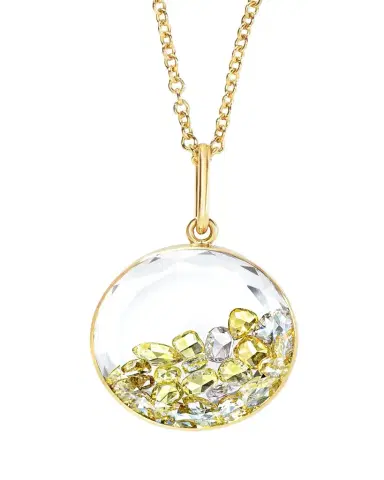 MORITZ GLIK 18K Yellow Gold Core 18 Necklace with Yellow Diamonds | Thumbnail 1