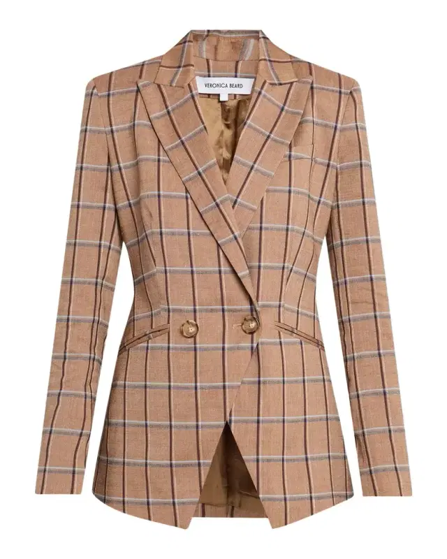 Veronica Beard Rickie Plaid Dickey Jacket