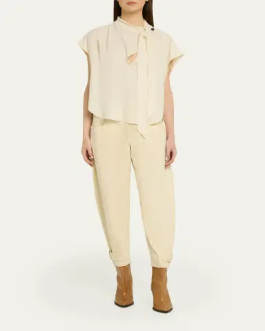 Isabel Marant Selene Tie-Neck Blouse | Thumbnail 2 Isabel Marant Selene Tie-Neck Blouse | Thumbnail 2