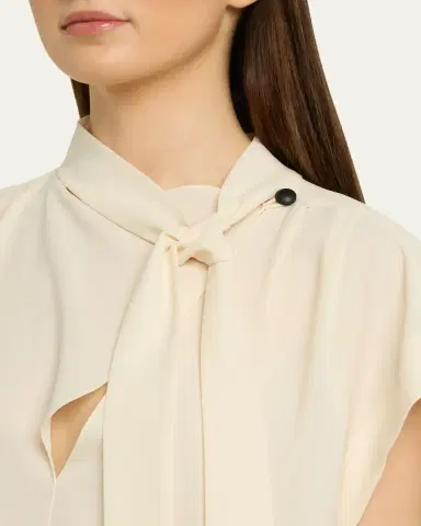 Isabel Marant Selene Tie-Neck Blouse | Thumbnail 5 Isabel Marant Selene Tie-Neck Blouse | Thumbnail 5