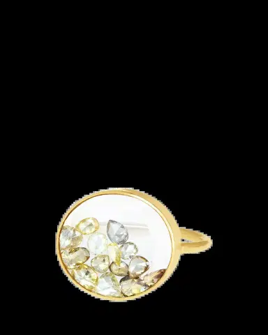 MORITZ GLIK Yellow Diamond Shaker Ring in 18k Gold | Thumbnail 2 MORITZ GLIK Yellow Diamond Shaker Ring in 18k Gold | Thumbnail 2