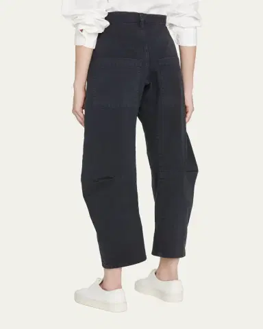 Nili Lotan Shon Mid-Rise Cropped Pants | Thumbnail 3 Nili Lotan Shon Mid-Rise Cropped Pants | Thumbnail 3