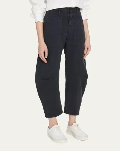 Nili Lotan Shon Mid-Rise Cropped Pants | Thumbnail 4 Nili Lotan Shon Mid-Rise Cropped Pants | Thumbnail 4