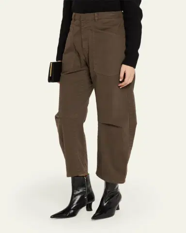 Nili Lotan Shon Mid-Rise Cropped Pants | Thumbnail 8 Nili Lotan Shon Mid-Rise Cropped Pants | Thumbnail 8