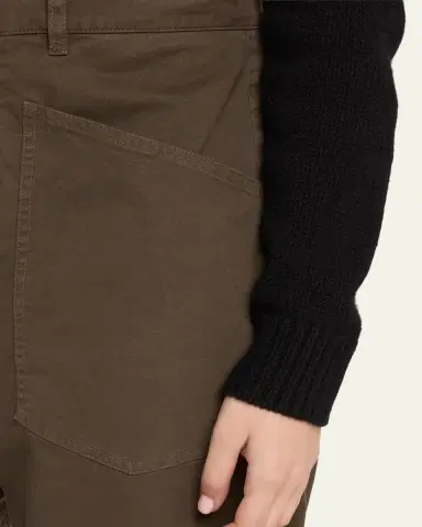 Nili Lotan Shon Mid-Rise Cropped Pants | Thumbnail 9 Nili Lotan Shon Mid-Rise Cropped Pants | Thumbnail 9