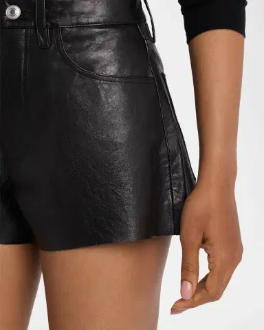RE/DONE Leather A-Line Shorts | Thumbnail 5 RE/DONE Leather A-Line Shorts | Thumbnail 5