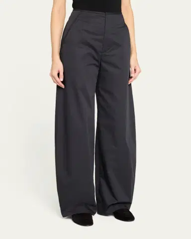 Vince High-Rise Poplin Pants | Thumbnail 4 Vince High-Rise Poplin Pants | Thumbnail 4