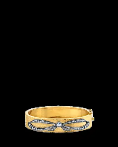 Arman Sarkisyan Diamond Bow Bracelet in 18K Gold and Oxidized Siver | Thumbnail 2