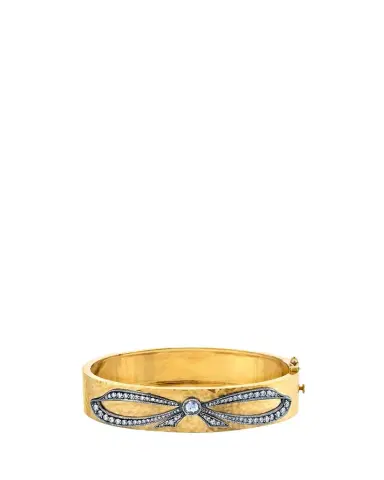 Arman Sarkisyan Diamond Bow Bracelet in 18K Gold and Oxidized Siver | Thumbnail 1