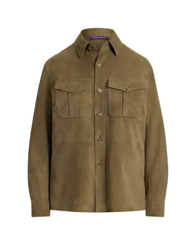 Ralph Lauren Landry Lamb-Suede Shirt