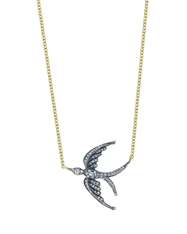 Arman Sarkisyan Pave Diamond Swallow Pendant