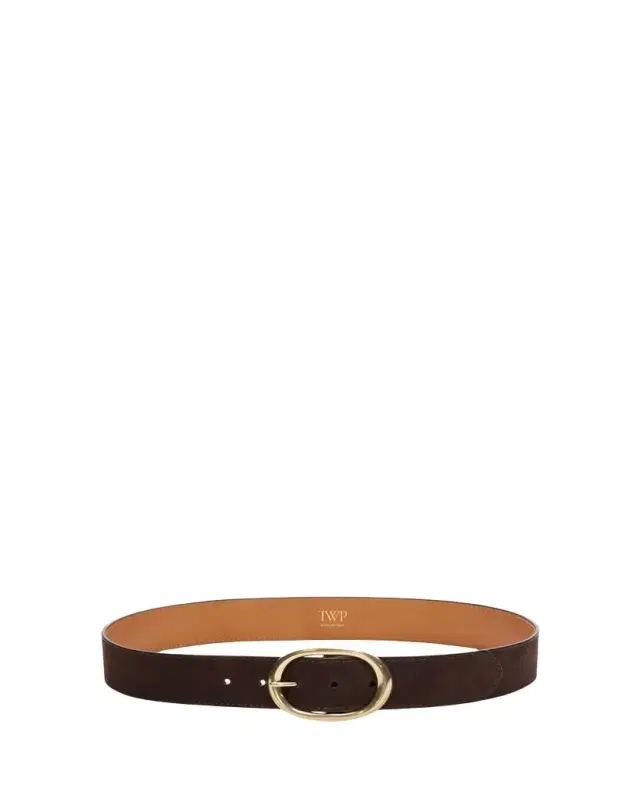 TWP Nubuck Leather Wide Belt