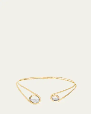 MORITZ GLIK 18K Yellow Gold Cascavel Choker Necklace with Diamonds and Kaleidoscope Shakers | Thumbnail 3