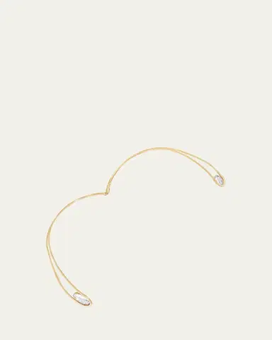 MORITZ GLIK 18K Yellow Gold Cascavel Choker Necklace with Diamonds and Kaleidoscope Shakers | Thumbnail 4