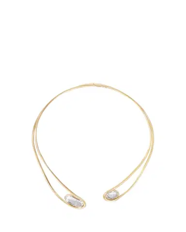 MORITZ GLIK 18K Yellow Gold Cascavel Choker Necklace with Diamonds and Kaleidoscope Shakers | Thumbnail 1
