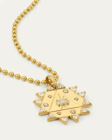 Dara Kaye Alchemy Mega Sun Transformation Pendant Necklace with Diamonds | Thumbnail 3 Dara Kaye Alchemy Mega Sun Transformation Pendant Necklace with Diamonds | Thumbnail 3