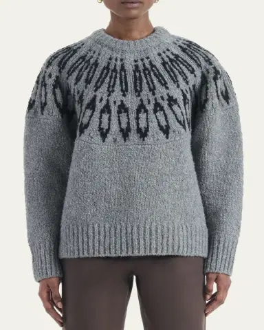 Altuzarra Coleman Fair Isle Wool Crewneck Sweater | Thumbnail 4 Altuzarra Coleman Fair Isle Wool Crewneck Sweater | Thumbnail 4