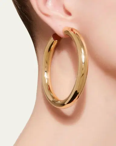 FARAONE MENNELLA by R.F.M.A.S. 18K Yellow Gold Large Barbarella Hoop Earrings | Thumbnail 3 FARAONE MENNELLA by R.F.M.A.S. 18K Yellow Gold Large Barbarella Hoop Earrings | Thumbnail 3