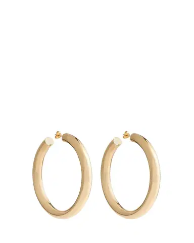 FARAONE MENNELLA by R.F.M.A.S. 18K Yellow Gold Large Barbarella Hoop Earrings | Thumbnail 1 FARAONE MENNELLA by R.F.M.A.S. 18K Yellow Gold Large Barbarella Hoop Earrings | Thumbnail 1