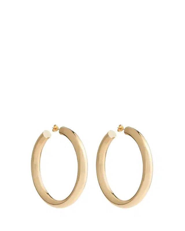 FARAONE MENNELLA by R.F.M.A.S. 18K Yellow Gold Large Barbarella Hoop Earrings