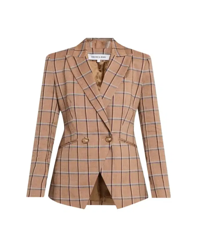 Veronica Beard Rickie Plaid Dickey Jacket