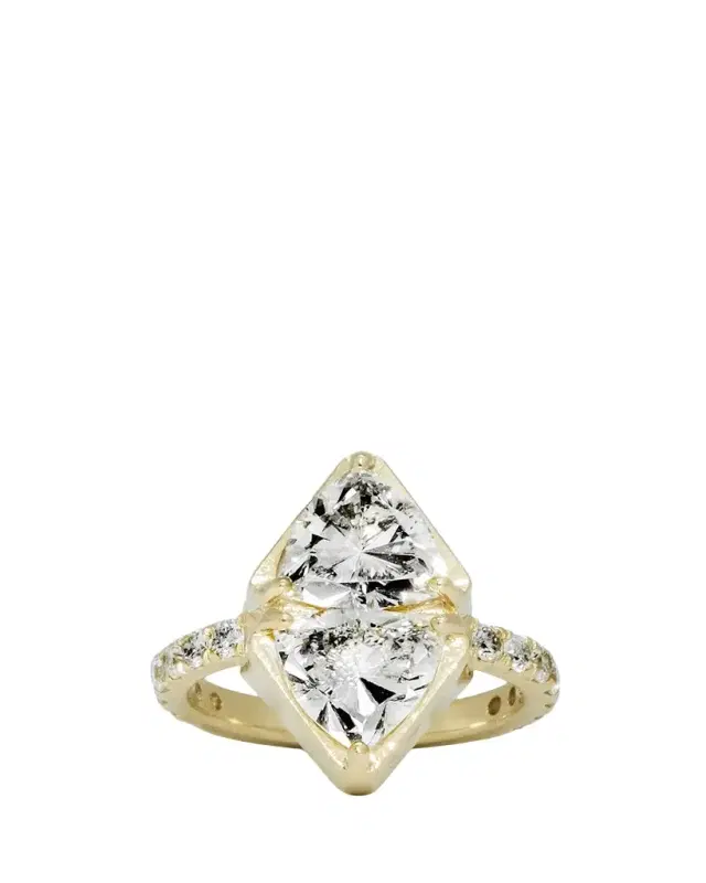 Dara Kaye Trillion Talisman Double Shield Statement Ring