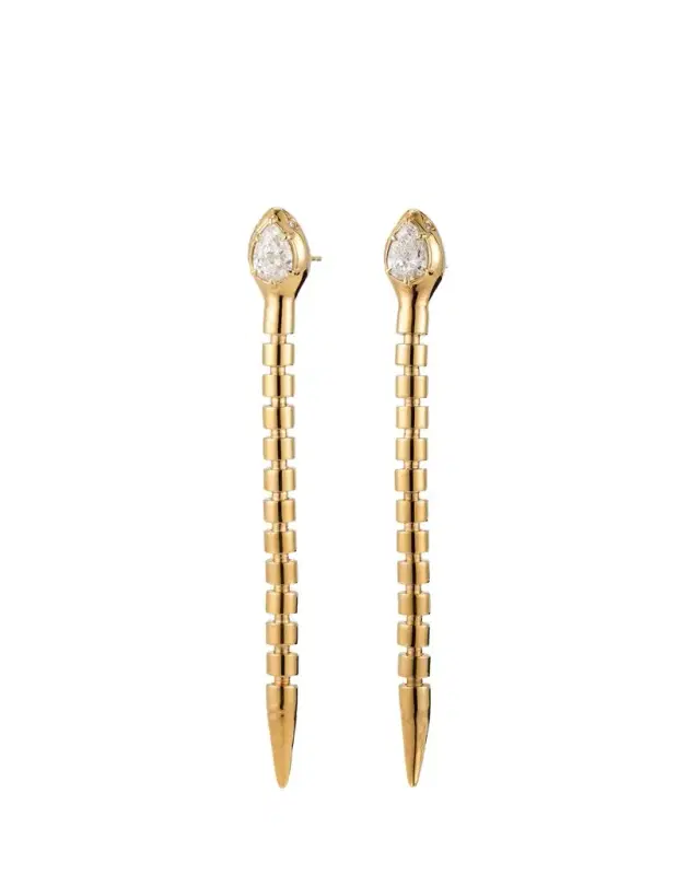 Dara Kaye Serpent Drop Earrings