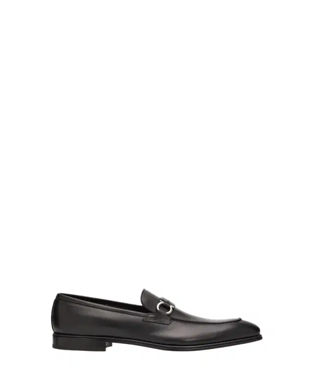 Ferragamo Men's Turner Side-Gancini Leather Loafers