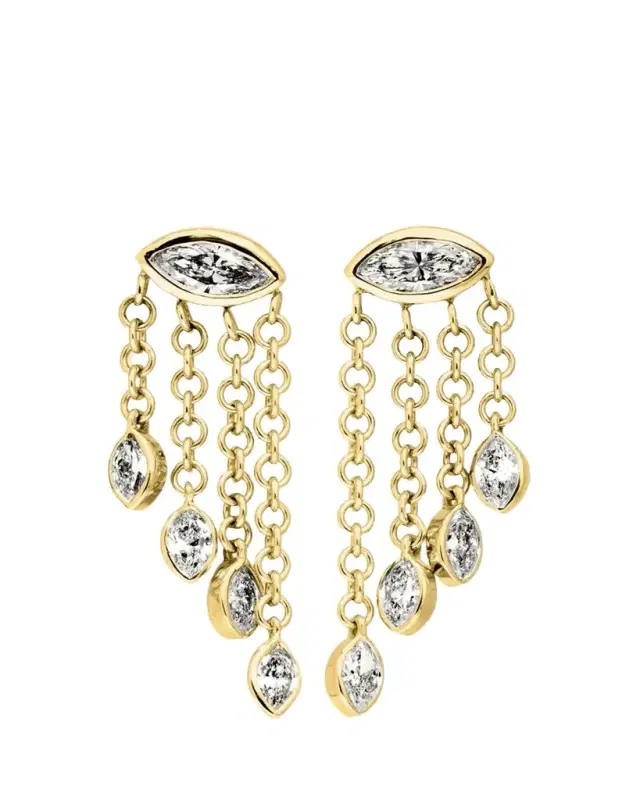 Dara Kaye Candy Drop Marquise Waterfall Stud Earrings