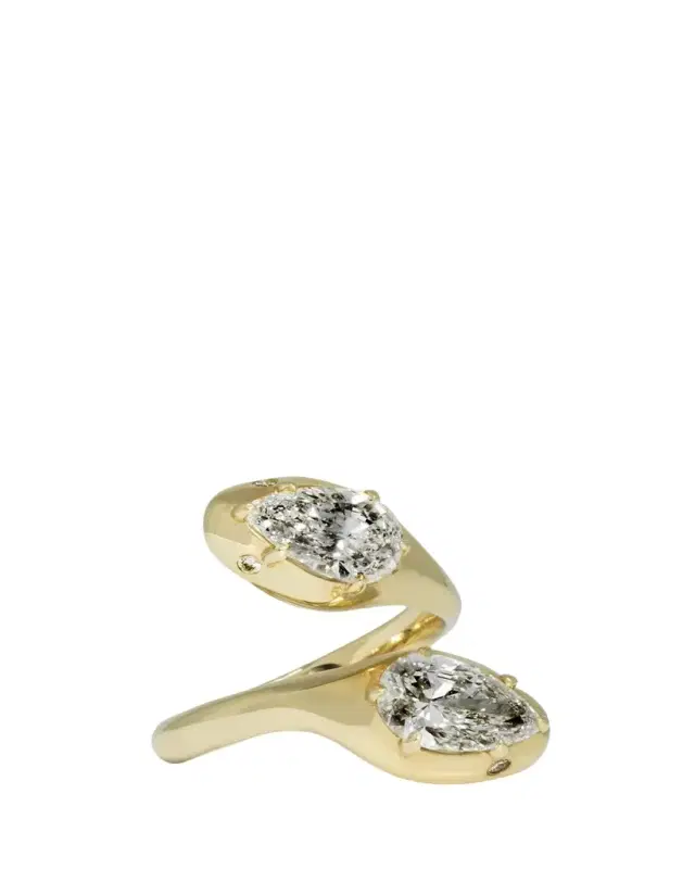 Dara Kaye Serpent Double-Headed Statement Ring