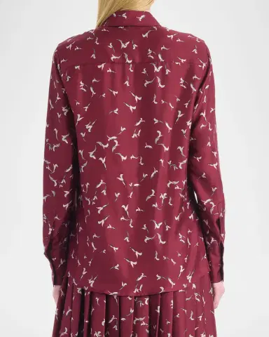 Altuzarra Chika Printed Satin Top | Thumbnail 3 Altuzarra Chika Printed Satin Top | Thumbnail 3