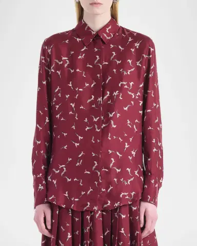Altuzarra Chika Printed Satin Top | Thumbnail 4 Altuzarra Chika Printed Satin Top | Thumbnail 4