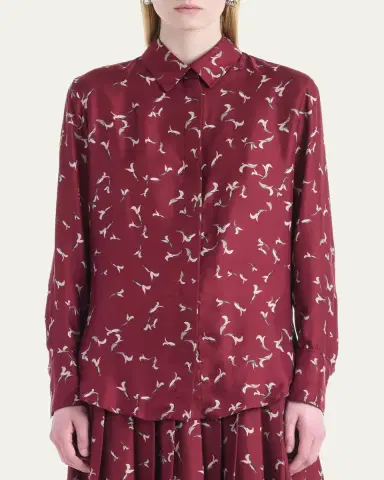 Altuzarra Chika Printed Satin Top | Thumbnail 4 Altuzarra Chika Printed Satin Top | Thumbnail 4