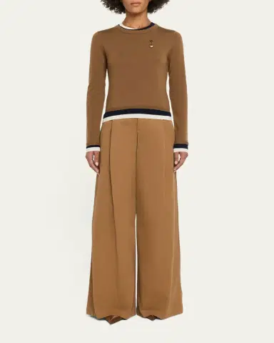 Monse Triple-Layer Wool Crewneck Sweater | Thumbnail 2 Monse Triple-Layer Wool Crewneck Sweater | Thumbnail 2