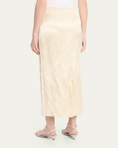 FFORME Mena Cotton-Blend Crinkled Straight Skirt | Thumbnail 3 FFORME Mena Cotton-Blend Crinkled Straight Skirt | Thumbnail 3