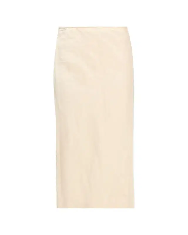 FForme Mena Cotton-Blend Crinkled Straight Skirt