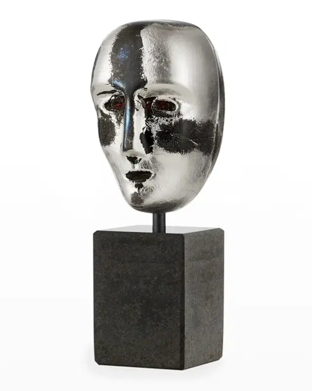 Kosta Boda Brains Mercurius Silver Decorative Accent