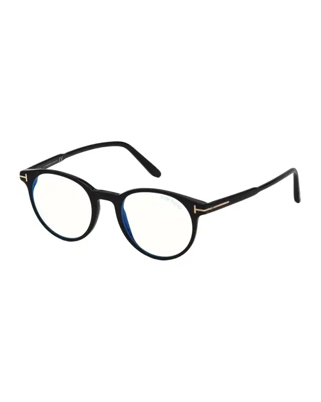 TOM FORD Men 's Ft5695 49 mm Blue-Block Optical Frames