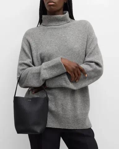 THE ROW N/S Park Tote Small in Lux Grained Calfksin | Thumbnail 2