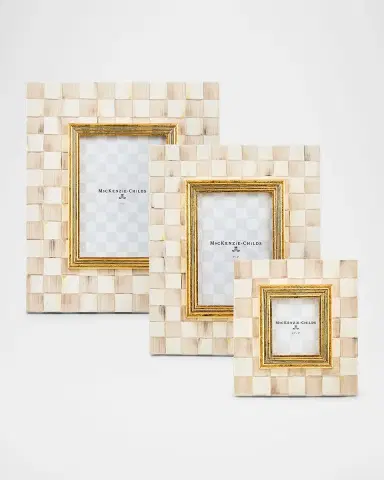 MacKenzie-Childs Mocha Check Frame, 4" x 6" | Thumbnail 4