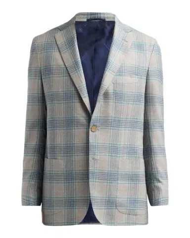 Kiton Men's Cashmere Plaid Single-Breasted Sport Coat | Thumbnail 1 Kiton Men's Cashmere Plaid Single-Breasted Sport Coat | Thumbnail 1