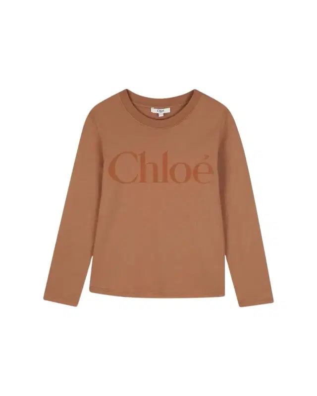 Chloe Girl 's Logo-Print Long-Sleeve T-Shirt, Size 8-14