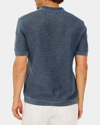 RAILS Men's Baker Sunfaded Johnny Collar Polo Shirt | Thumbnail 3 RAILS Men's Baker Sunfaded Johnny Collar Polo Shirt | Thumbnail 3