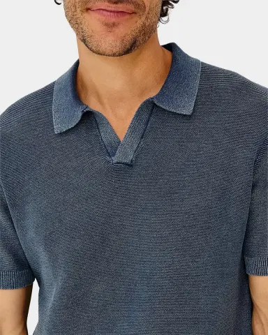 RAILS Men's Baker Sunfaded Johnny Collar Polo Shirt | Thumbnail 5 RAILS Men's Baker Sunfaded Johnny Collar Polo Shirt | Thumbnail 5