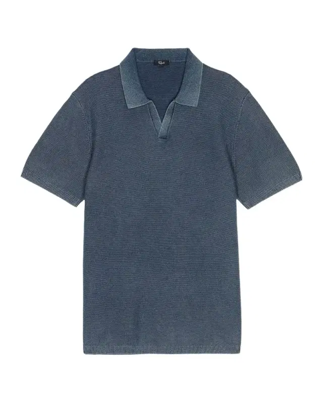 Rails Men 's Baker Sunfaded Johnny Collar Polo Shirt