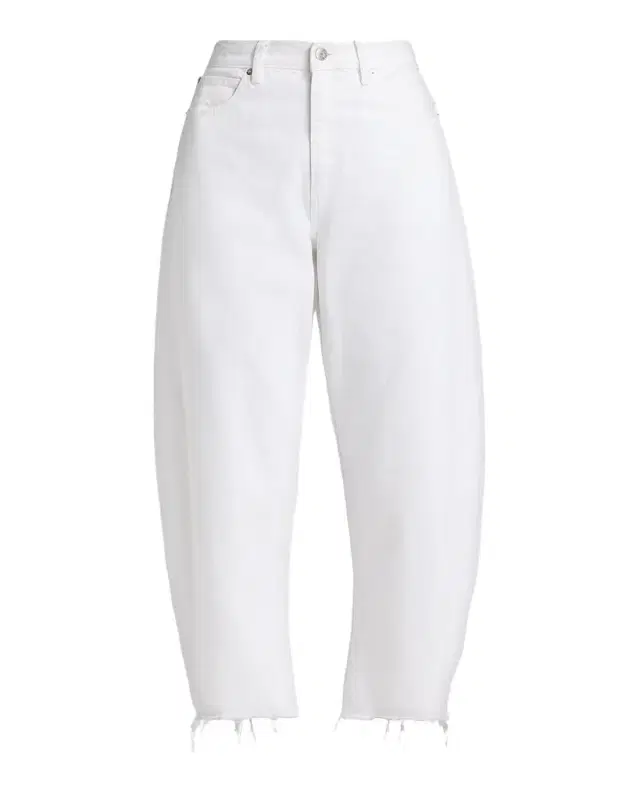 FRAME The Bubble High-Rise Barrel Crop Jeans