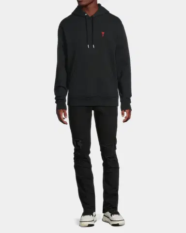 AMI PARIS Men's Ami De Coeur Cotton Hoodie | Thumbnail 2