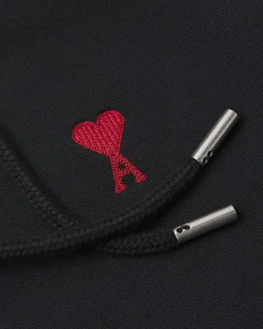 AMI PARIS Men's Ami De Coeur Cotton Hoodie | Thumbnail 4
