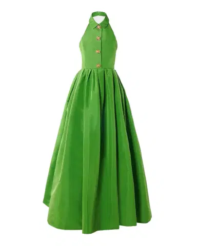 Carolina Herrera Collared Hatler Ball Gown | Thumbnail 1 Carolina Herrera Collared Hatler Ball Gown | Thumbnail 1