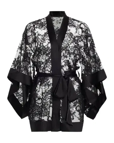 Kiki de Montparnasse Camille Floral Lace Kimono Robe | Thumbnail 1 Kiki de Montparnasse Camille Floral Lace Kimono Robe | Thumbnail 1
